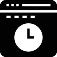 Uhr Symbol Symbol Design Bild. Illustration von das Alarm Uhr Zeit isoliert Vektor Bild. eps 10