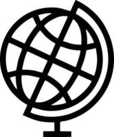 klot planet jord ikon symbol vektor bild