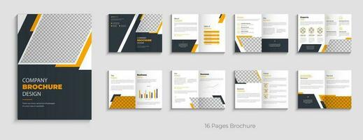 Unternehmen Profil Geschäft Broschüre Design korporativ Fachmann Broschüre Vorlage Design Layout vektor
