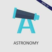 astronomi platt ikon vektor eps fil