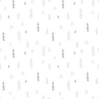 Vektor nahtlos Muster mit ethnisch Stammes- Boho modisch Gekritzel Dreieck Ornamente. können Sein gedruckt und benutzt wie Verpackung Papier, Hintergrund, Textil, Stoff, Stoff Hintergrund druckbar Weiß grau Farben