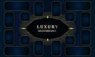 Blau Luxus abstrakt Hintergrund zum Sozial Medien Design Vektor