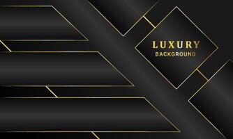 Luxus golden schwarz Hintergrund zum Sozial Medien Design Vektor