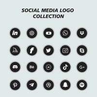 Social-Media-Icon-Sammlung vektor