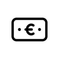 enkel euro ikon. de ikon kan vara Begagnade för webbplatser, skriva ut mallar, presentation mallar, illustrationer, etc vektor