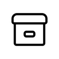 einfach Box Symbol. das Symbol können Sein benutzt zum Webseiten, drucken Vorlagen, Präsentation Vorlagen, Illustrationen, usw vektor