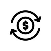 einfach Cashback Symbol. das Symbol können Sein benutzt zum Webseiten, drucken Vorlagen, Präsentation Vorlagen, Illustrationen, usw vektor