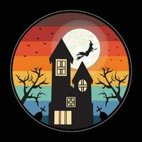 Halloween-T-Shirt-Design vektor