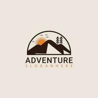 kostenlos Abenteuer Logo Design Vektor Vorlage