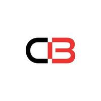 cb brev original- monogram logotyp design vektor