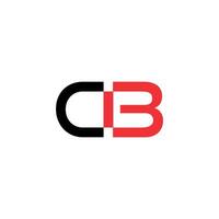 cb Brief Original Monogramm Logo Design vektor