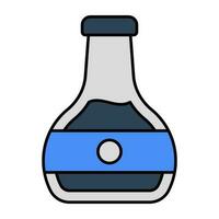 trendig vektor design av olja flaska