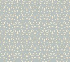 abstrakt Arabeske nahtlos Muster mit gedeihen asiatisch Motiv. linear Blumen- Zier Textur. künstlerisch geometrisch Linie Hintergrund im arabisch Orient Stil vektor