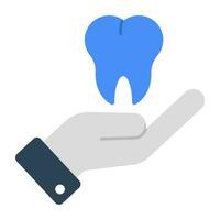 modern design ikon av tand vård vektor