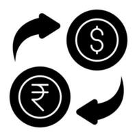 konzeptionelle Design Symbol von Währung Austausch vektor