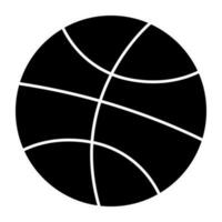 editierbare Designikone des Basketballs vektor