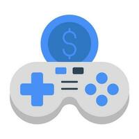 moderne Designikone des Gamepads vektor