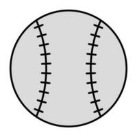 editierbare Designikone des Baseballs vektor