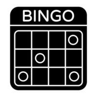 perfekt Design Symbol von Bingo Spiel vektor