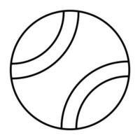 editierbar Design Symbol von Tennis Ball vektor