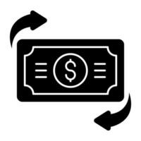 kreativ design ikon av pengar överföra vektor
