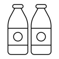 ein Symbol Design von Milch Flaschen vektor