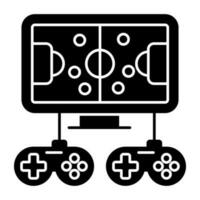 ein solide Design, Symbol von Computer Spiel vektor