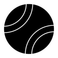 editierbar Design Symbol von Tennis Ball vektor