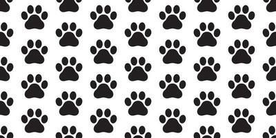 Hund Pfote nahtlos Muster Fußabdruck Vektor Französisch Bulldogge Fliese Hintergrund wiederholen Hintergrund Schal isoliert Weiß