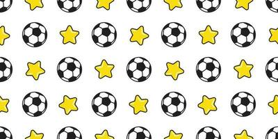 Fußball Ball nahtlos Muster Vektor Fußball Star Sport isoliert Fliese Hintergrund Hintergrund Illustration