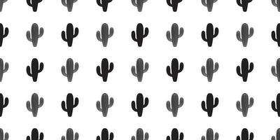 kaktus sömlös mönster vektor blomma öken- botanica växt trädgård sommar scarf isolerat bricka bakgrund tapet upprepa tecknad serie