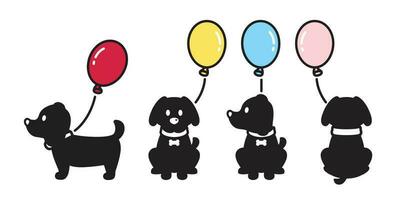 Hund Vektor Französisch Bulldogge Ballon Symbol Hündchen Karikatur Charakter Illustration Logo Gekritzel