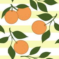 Orange nahtlos Muster. cool abstrakt und Obst Design Konzept. zum Mode Stoffe, Kinder Kleidung, Zuhause Dekor, Quilten, T-Shirts, Karten und Vorlagen, Sammelalbum und andere Digital Bedürfnisse vektor