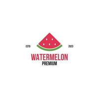 kreativ Wassermelone Logo gut zum frisch organisch Obst Produkt Design Vektor Illustration