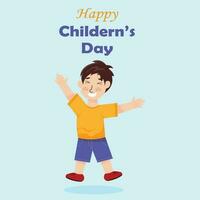 Vektor Illustration von Welt Kinder- Tag