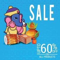 Happy Ganesh Chaturhi 60 Prozent Rabatt vektor
