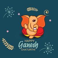 glad ganesh chaturhi vektor