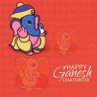 Happy Ganesh Chaturhi vektor