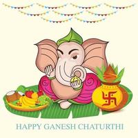 Happy Ganesh Chaturhi vektor