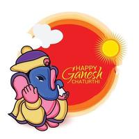 Happy Ganesh Chaturhi vektor