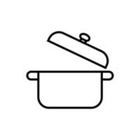 Küche Symbol Vektor. Kochen Illustration unterzeichnen. schwenken Symbol oder Logo. vektor