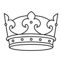 Krone Vektor Symbol. König Illustration unterzeichnen. Königin Symbol. Monarchie markieren.