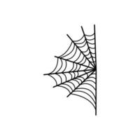 Spinne Symbol Vektor. Halloween Illustration unterzeichnen. Netz Symbol Spinnennetz Logo. vektor