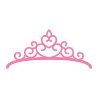 tiara vektor ikon. krona illustration symbol. prinsessa tecken. drottning logotyp.