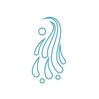 Spritzen Vektor Symbol. Wasser Illustration Symbol. Meer unterzeichnen. Ozean Logo.