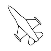 Kämpfer Jet Symbol Vektor. Luft Macht Illustration unterzeichnen. Luftfahrt Symbol. vektor