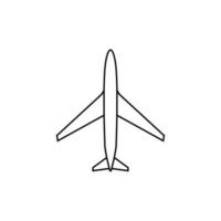 Flugzeug Symbol Vektor. Flugzeug Illustration unterzeichnen. Flugzeug Symbol oder Logo. vektor