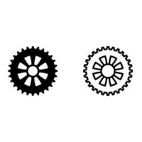 Ausrüstung Vektor Symbol Satz. Mechanismus Illustration Zeichen Sammlung. Mechanik Symbol oder Logo.