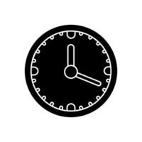 Uhr Vektor Symbol, Zeit Illustration unterzeichnen. Alarm Symbol oder Logo.