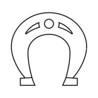 hästsko ikon vektor. tur- illustration tecken. kasino illustration symbol. vektor